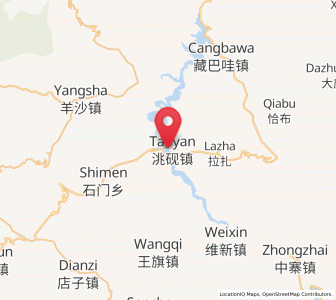 Map of Taoyan, Gansu