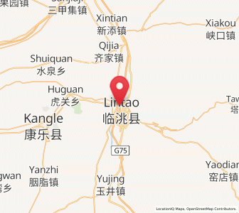 Map of Taoyang, Gansu