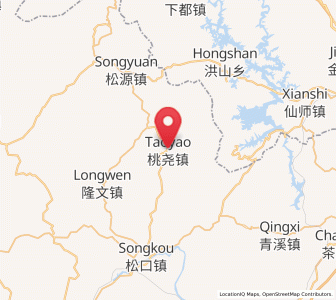 Map of Taoyao, Guangdong