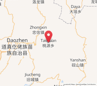 Map of Taoyuan, Guizhou