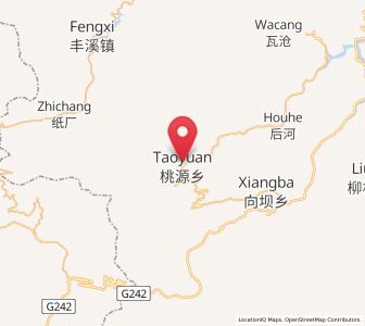 Map of Taoyuan, Hubei