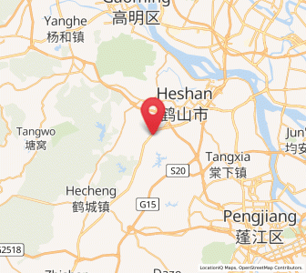 Map of Taoyuan, Guangdong