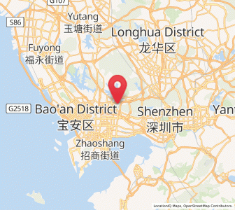 Map of Taoyuan, Guangdong