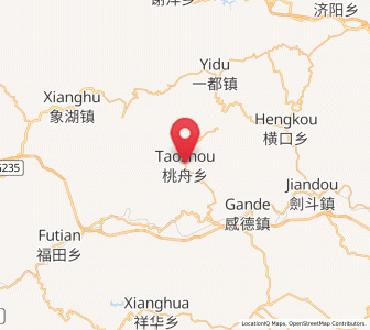 Map of Taozhou, Fujian