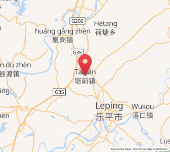 Map of Taqian, Jiangxi