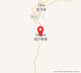 Map of Targen, Heilongjiang