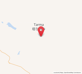 Map of Tarma, Tibet