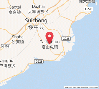 Map of Tashantun, Liaoning