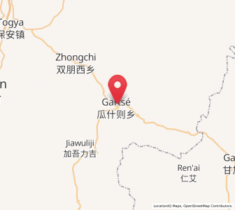 Map of Tawa, Qinghai