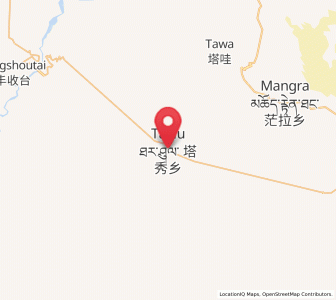 Map of Taxiu, Qinghai