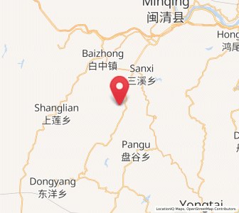 Map of Tazhuang, Fujian