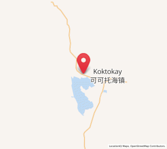 Map of Temeke, Xinjiang