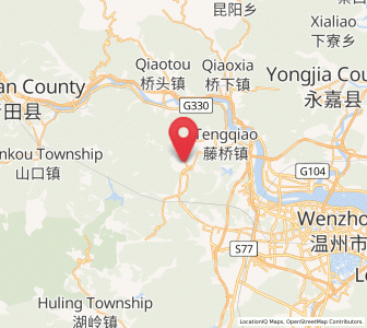 Map of Tengqiao, Zhejiang