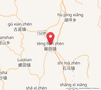 Map of Tengtian, Jiangxi