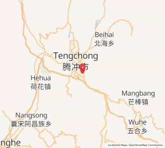 Map of Tengyue, Yunnan