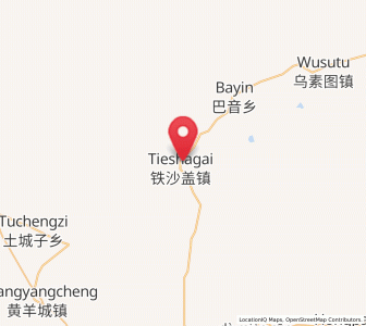 Map of Teshage, Inner Mongolia