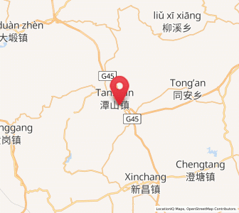 Map of Tianbao, Jiangxi