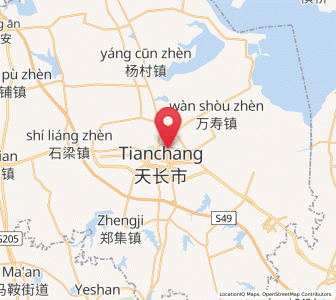 Map of Tianchang, Anhui