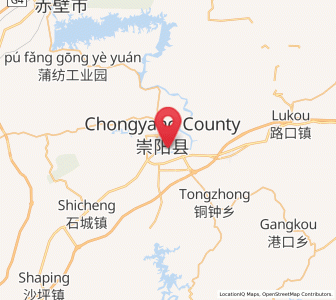 Map of Tiancheng, Hubei