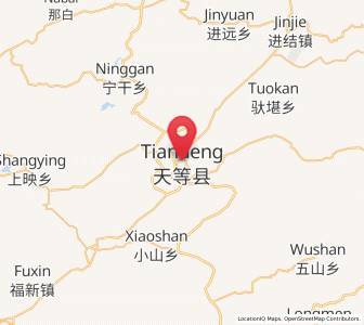 Map of Tiandeng, Guangxi
