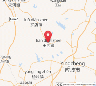 Map of Tiandian, Hubei