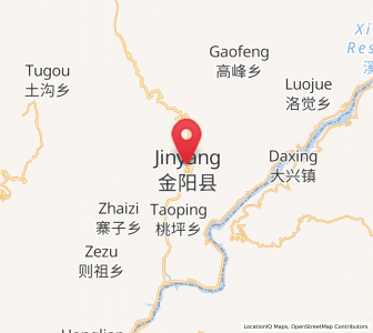 Map of Tiandiba, Sichuan