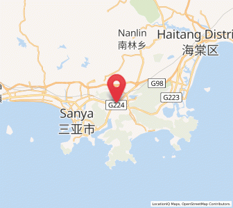 Map of Tiandu, Hainan