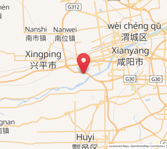 Map of Tianfu, Shaanxi