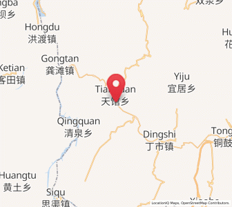Map of Tianguan, Chongqing