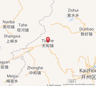 Map of Tianhe, Chongqing