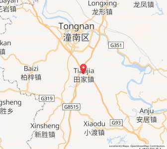Map of Tianjia, Chongqing