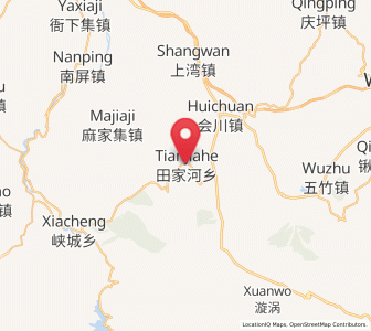 Map of Tianjiahe, Gansu