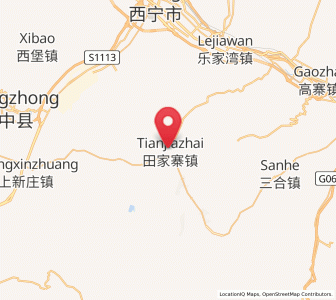 Map of Tianjiazhai, Qinghai