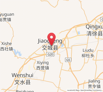Map of Tianning, Shanxi