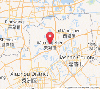 Map of Tianning, Zhejiang