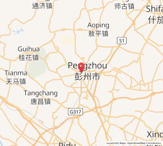 Map of Tianpeng, Sichuan