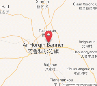 Map of Tianshan, Inner Mongolia