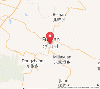 Map of Tiantan, Shanxi