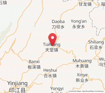 Map of Tiantang, Guizhou