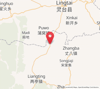 Map of Tiantang, Shaanxi