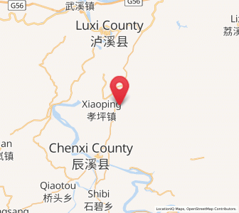 Map of Tianwan, Hunan