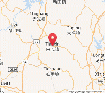 Map of Tianxin, Guangdong