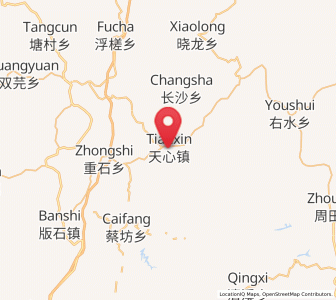 Map of Tianxin, Jiangxi