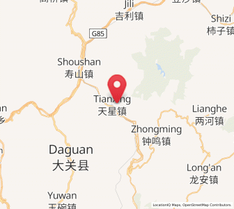 Map of Tianxingchang, Yunnan