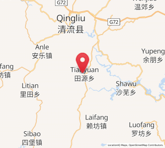 Map of Tianyuan, Fujian