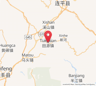 Map of Tianyuan, Guangdong