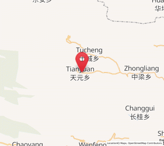 Map of Tianyuan, Chongqing