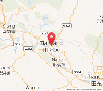 Map of Tianzhou, Guangxi