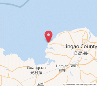 Map of Tiaolou, Hainan