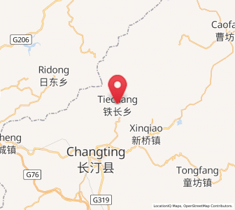 Map of Tiechang, Fujian